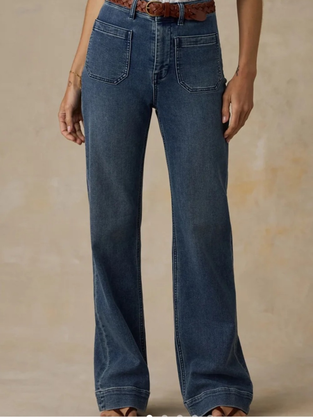 Faherty Women Stretch Terry Patch Pocket Pant Riverton Size 26 NWT